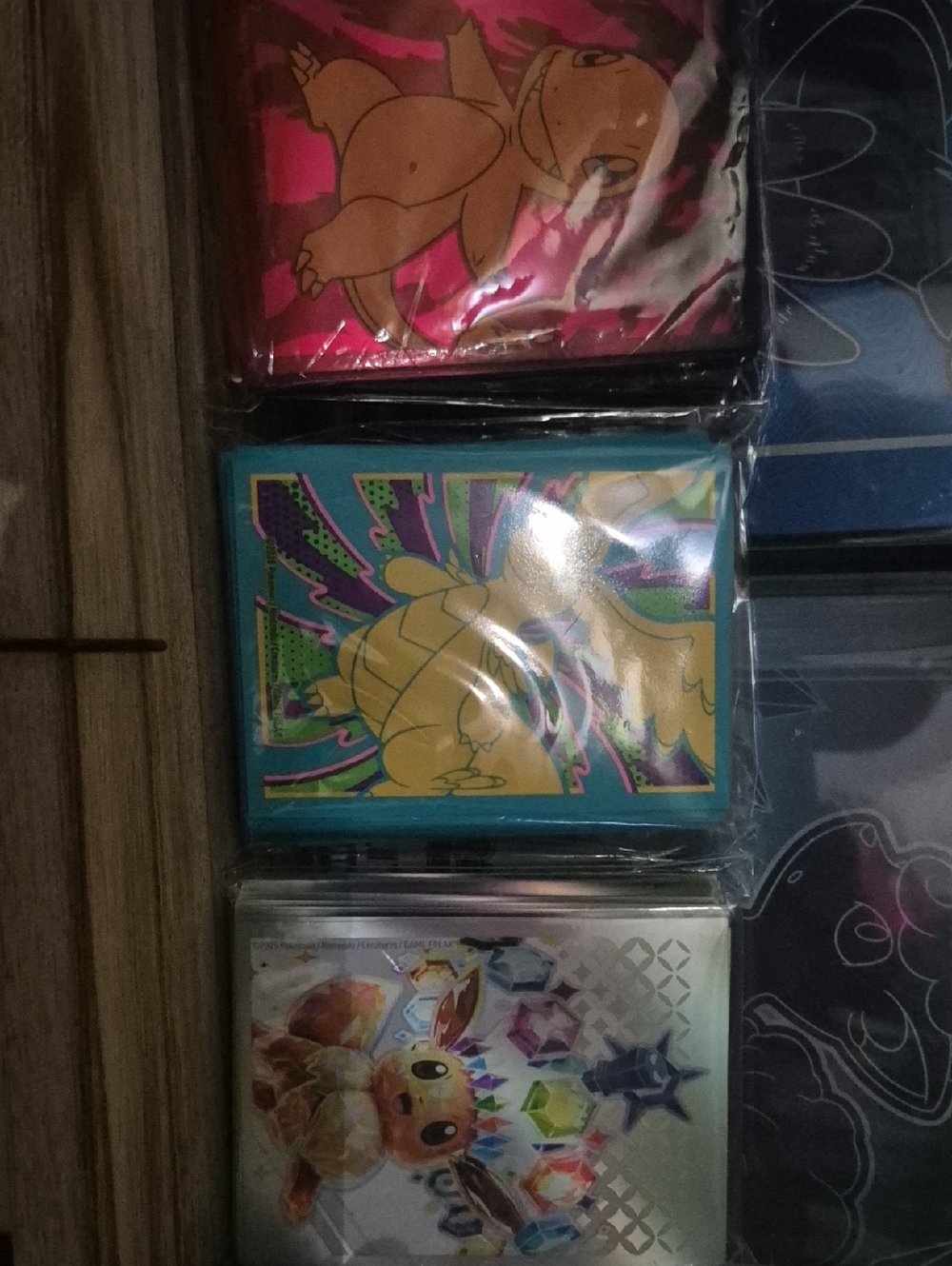 Pokémon Eevee Dragonite & Charmander Card Sleeves - Colorful Pop Art